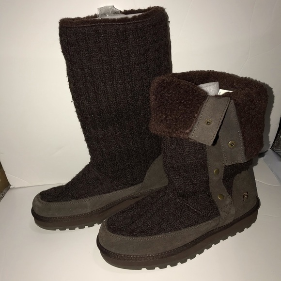 skechers knit boots